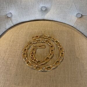 Pom Pom London Strap Gold Chain Large Link- NWOT